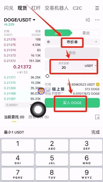市价单购买